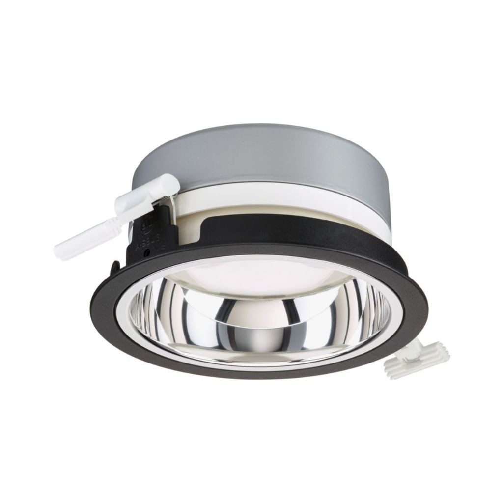 Philips LuxSpace Mini DN560B / DN561B – downlight met zwarte afwerkring en montageveren