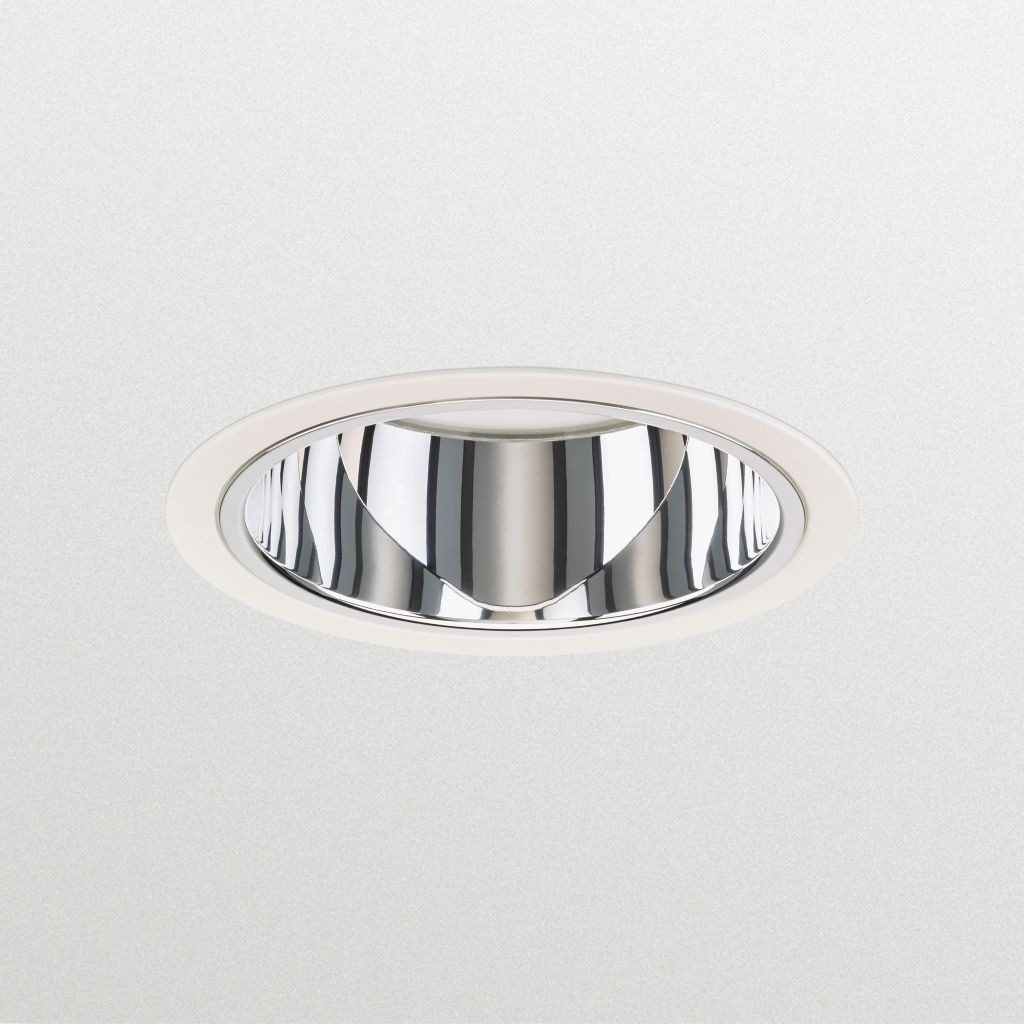Philips LuxSpace Mini DN560B / DN561B – plafondaanzicht met hoogglans reflector