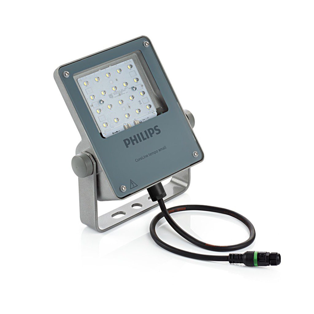 Philips CoreLine Tempo klein gen2 BVP111, schuin aanzicht met bekabeling
