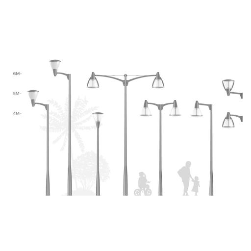 Signify Metronomis 1 masten en uithouders